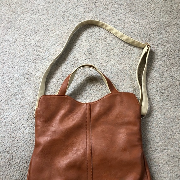 francescas reversible brown & white purse - Picture 5 of 7